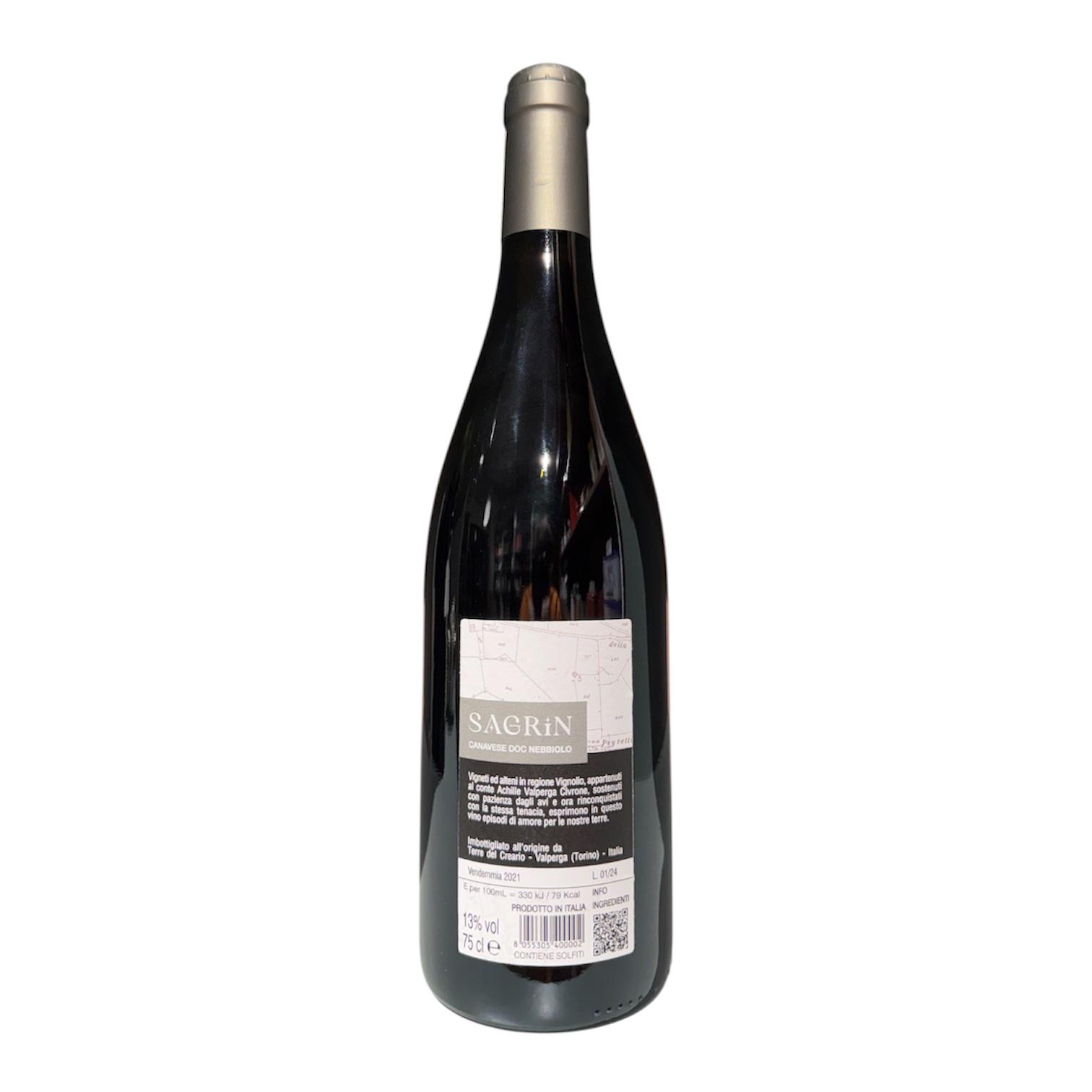 "Sagrin" Canavese Nebbiolo DOC - Terre del Creario